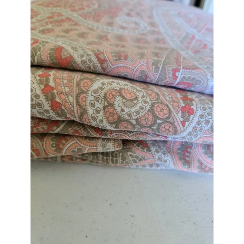 Paisley Pink and Cream Duvet Cover -CUDDLEDOWN